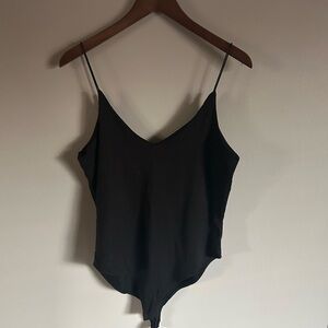 gaze | black spaghetti strap bodysuit